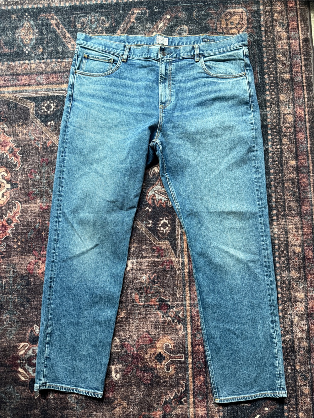 Faherty Light Blue Men’s Jeans Organic Cotton Slim Straight